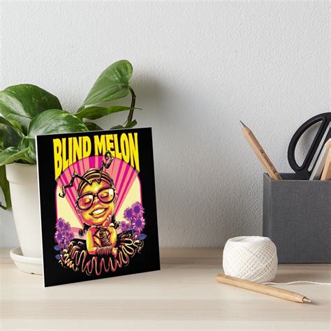 "Bee Girl No rain And Blind Melon" Art Board Print by Alfamarts | Redbubble