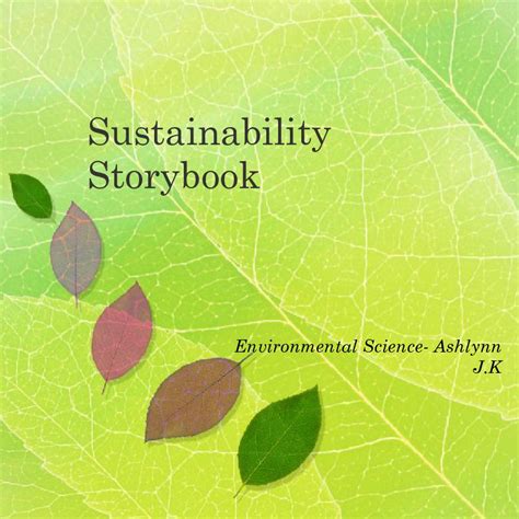 Sustainability Storybook - Environmental | Book 900534