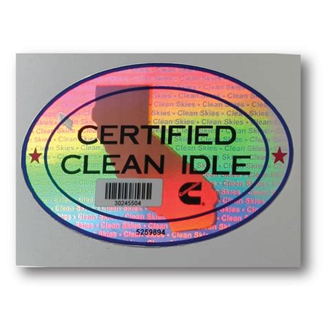 Certified Clean Idle