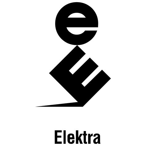 Elektra Records Logo Black and White – Brands Logos