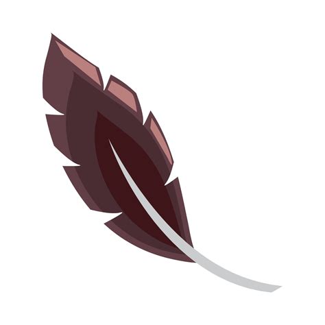 feather icon flat 10426711 Vector Art at Vecteezy