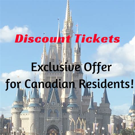 Exclusive Offer! Discounted Disney Tickets for Canadian Residents ...