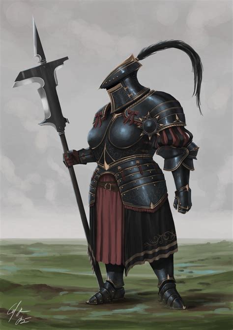 Burly Halberdier by CJ-Backman | Female knight, Warrior woman, Fantasy ...