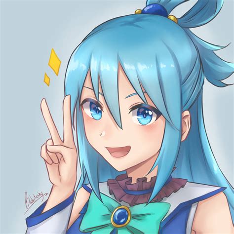 [Fanart] Aqua (Konosuba) by FunnyCastgaming on DeviantArt