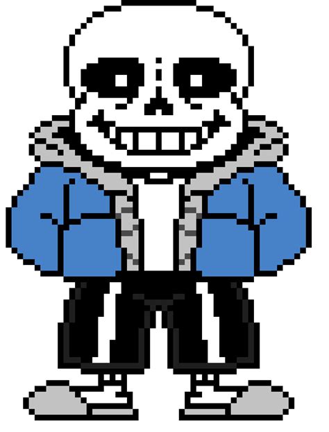 Undertale Sans Battle Sprite. | Pixel Art Maker