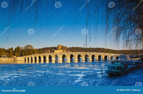 Summer palace winter stock image. Image of buddhist, kunming - 28031595