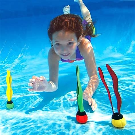 3PCS Underwater Sports Swimming Pool Dive Game Stick Toys Diving Stick Funny Kids Toys Swimming ...