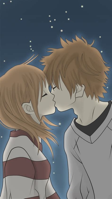 Anime Couple, Aesthetic, Love, kiss HD phone wallpaper | Pxfuel