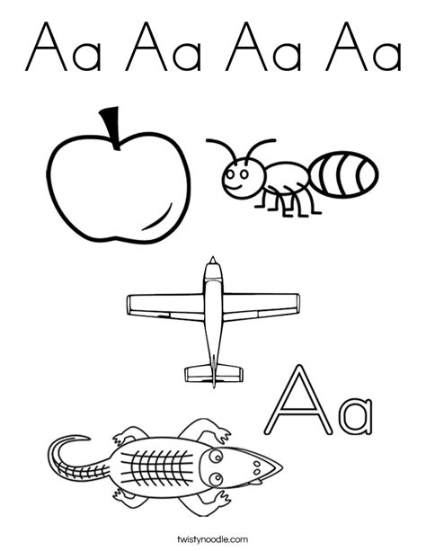 Letter Aa Coloring Pages at GetDrawings | Free download