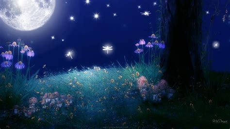 Full Moon and Stars Wallpapers on WallpaperDog