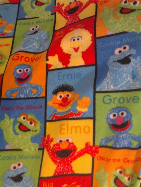 Elmo blanket Embroidered Fleece blanket Sesame street Kids blanket Custom blanket Personalized ...