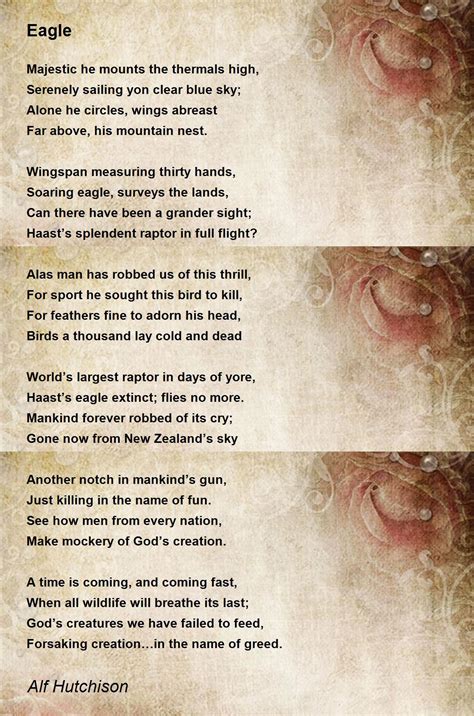 Eagle Poem by Alf Hutchison - Poem Hunter