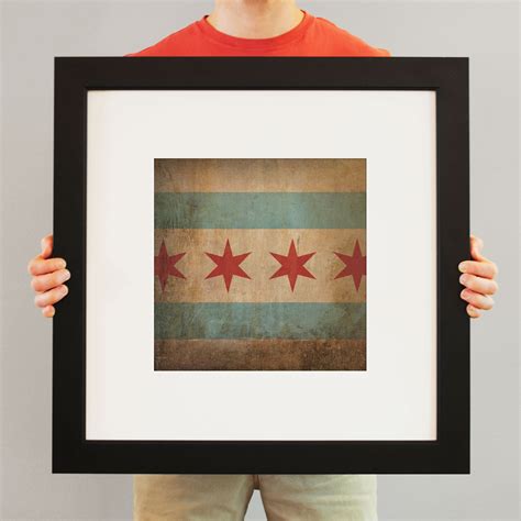 Chicago Flag Art by City Prints - The Map Shop