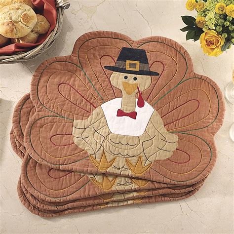 Turkey Placemats Set of Four - Stylish Home Décor, Clothing, Jewelry ...