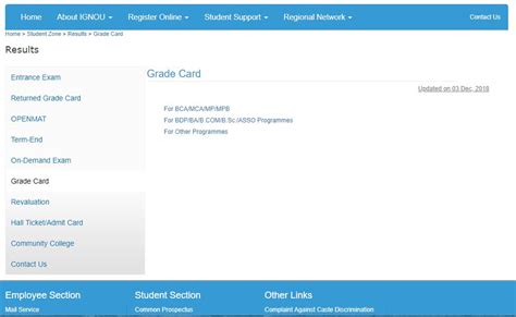 IGNOU Grade Card Status 2021 Check online - Ignou news