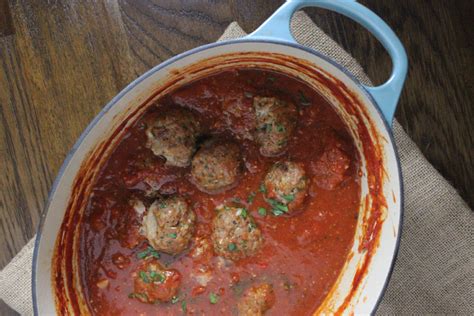 Bucatini with Lamb Meatballs and Spicy Red Sauce | Keys to the Cucina