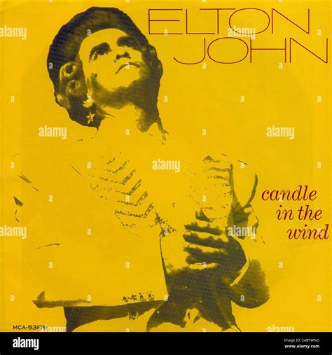 Candle In The Wind - Elton John - Vintage vinyl album cover Stock Photo ...