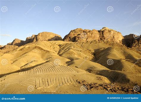 Desert Mountain Landscape, Jordan Stock Photo - Image of high, travel: 64585204