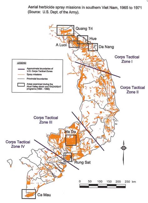 Maps of Agent Orange Spraying Missions in Vietnam - VAORRC