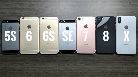 iPhone 5S vs iPhone 6 vs iPhone 6S vs iPhone SE vs iPhone 7 vs iPhone 8 vs iPhone X iOS 11.2 ...