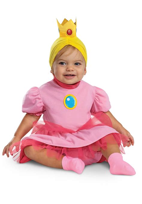 Girl's Super Mario Bros Infant Posh Princess Peach Costume