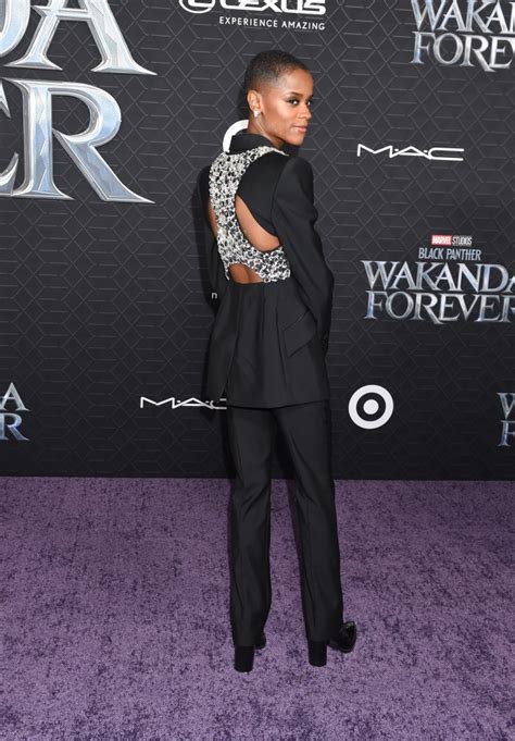 Letitia Wright Suits Up in Blazer & Pointy Boots for ‘Wakanda Forever’ – Footwear News