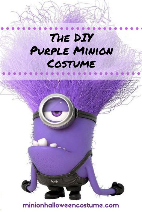 DIY Purple Minion Costume - Minion Halloween Costume