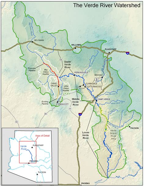 Verde watershed map