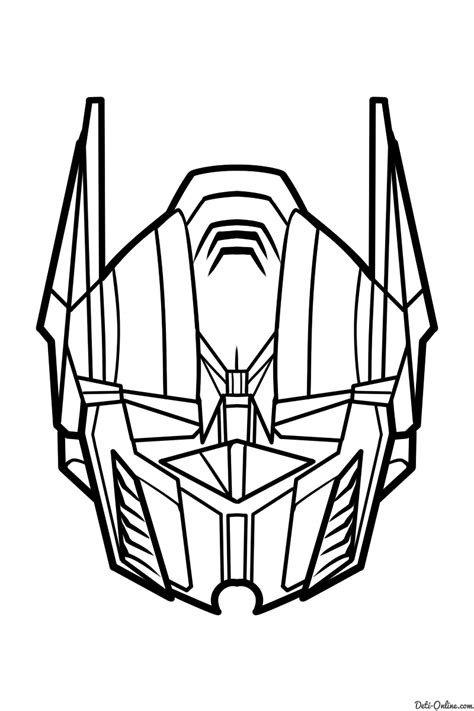 Optimus Prime Face Drawing | Free download on ClipArtMag