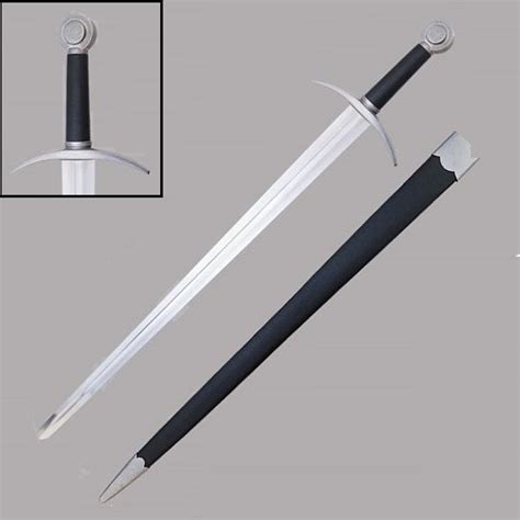 Dark Prince Medieval Knight Crusade Sword With Scabbard-4E1-