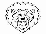 Lion Face Coloring Pages  Free Printable For Kids sketch template
