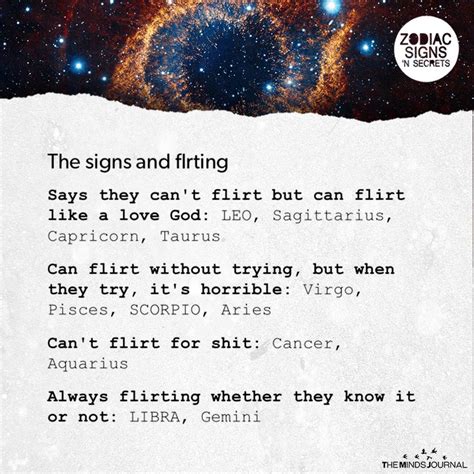 The signs and flirting – Artofit