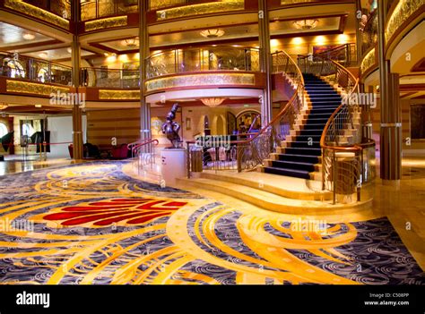 Atrium Lobby, Disney Dream, Disney Cruise Line Stock Photo - Alamy