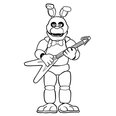 How to draw Bonnie (FNaF) - Sketchok easy drawing guides