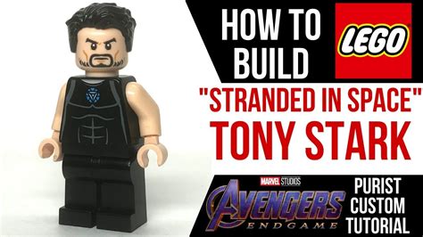 LEGO "STRANDED" TONY STARK from Avengers: Endgame Custom Minifigure Tutorial - YouTube