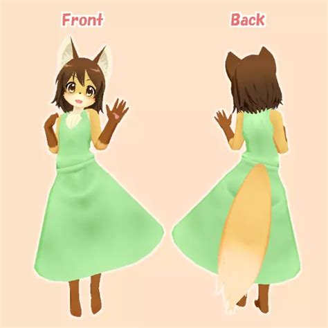 [Avatar for VRChat] Fox girl | By asdfg21 | VRCArena