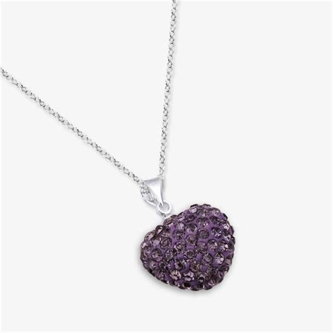 Swarovski Crystal Heart Necklace - Assorted Color | Monogram Online