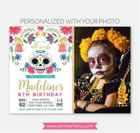 Dia De Los Muertos Invitation Template Free