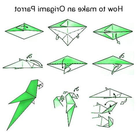 How To Fold Paper Parrot - Origami