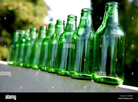 Ten Green bottles Stock Photo - Alamy