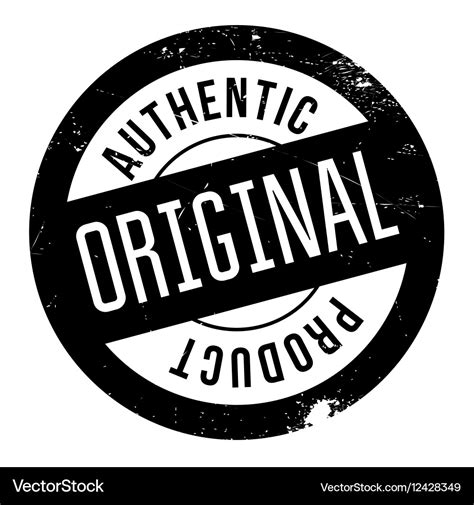 Authentic original product stamp Royalty Free Vector Image