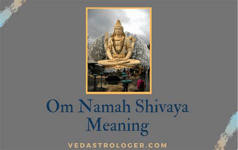 Om Namah Shivaya – Meaning and its miracles - vedastrologer