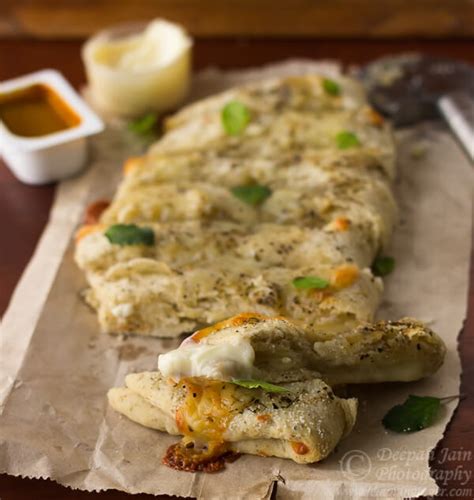 Dominos Style Cheesy Breadsticks Recipe - Lemon in Ginger