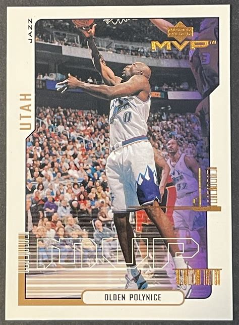 2000-01 Upper Deck MVP Utah Jazz Basketball Card #175 Olden Polynice | eBay