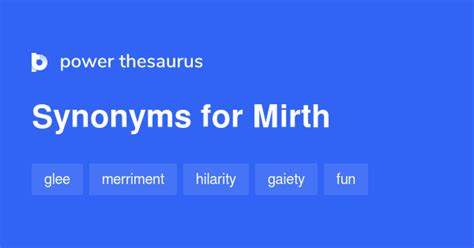 Mirth synonyms - 1 003 Words and Phrases for Mirth