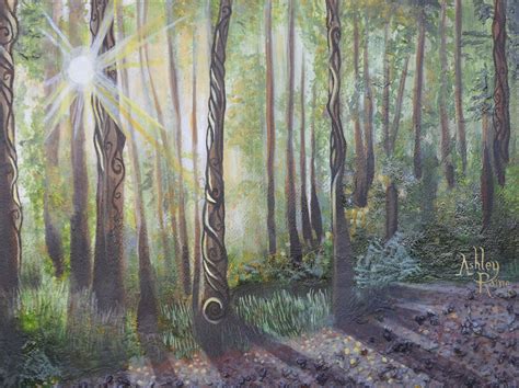 Woodland Painting at PaintingValley.com | Explore collection of ...