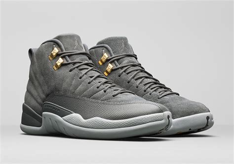 Air Jordan 12 Retro "Dark Grey" Color Dark Grey-Wolf Grey Style Code 130690-005 (Dark Grey) on ...