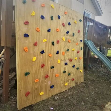 Build An Outdoor Climbing Wall In One Afternoon | Diy climbing wall, Rock climbing wall ...