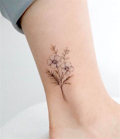 Sunflower Tattoos On Ankle