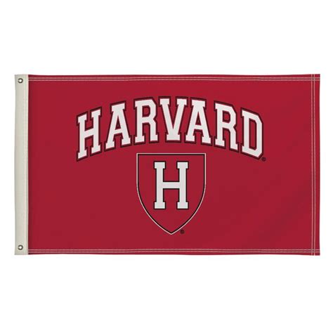 Harvard Flag | Harvard, Fabric flags, Red and blue